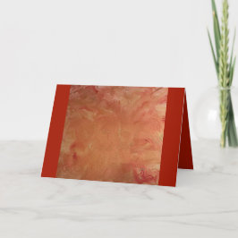 Sparkly gold en rood wenskaart bedankkaart