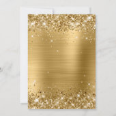 Sparkly Gold Glitter en Folie Sweet 16 Kaart (Achterkant)