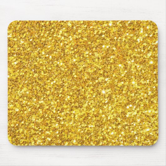 Sparkly Gold Glitter Muismat (Voorkant)
