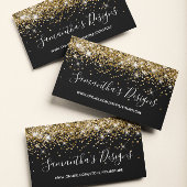 Sparkly Gold Glitter Online Store Black Visitekaartje
