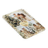 Sparkly Gold Heart Foto Merry Kerstmis Magnet Magneet (Rechterzijde)