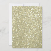 Sparkly Gold Holiday Corporate Invitation Kaart (Achterkant)