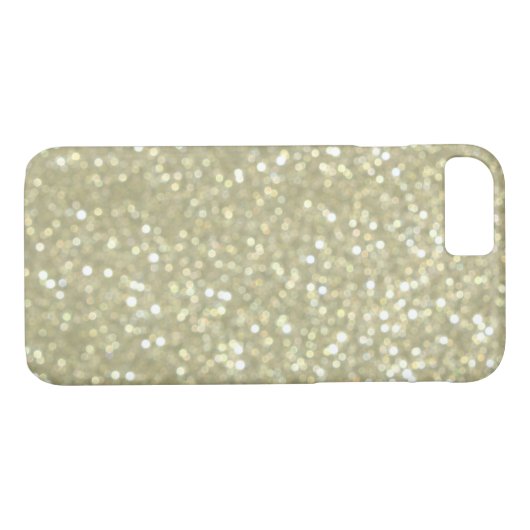 Sparkly Gold iPhone 7 Hoesje (Achterkant (Horizontaal))
