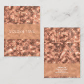 Sparkly Gold Luxury Sparkle Girly Sequins Visitekaartje (Voorkant / Achterkant)