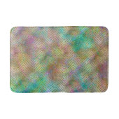 Sparkly Gold Rainbow Lights Chevron Pattern Badmat (Voorkant)
