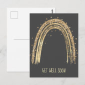 Sparkly Gold-regenboog krijgt snel weer een succes Briefkaart (Voorkant / Achterkant)