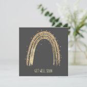 Sparkly Gold-regenboog krijgt snel weer een succes Kaart (Staand voorkant)