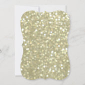 Sparkly Gold Sweet 16 uitnodiging op zaterdag (Achterkant)