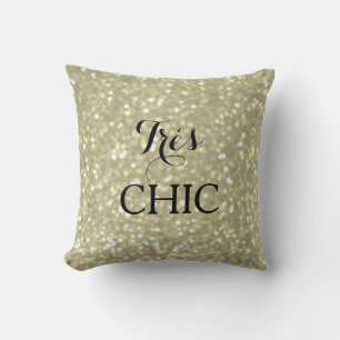 Sparkly Gold Zeer CHIC Pillow Kussen