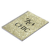 Sparkly Gold ZY CHIC Notitieboek (Linkerzijde)