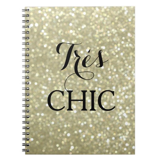 Sparkly Gold ZY CHIC Notitieboek (Voorkant)