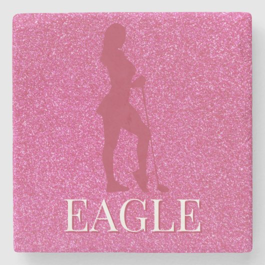 Sparkly Golf Coasters Stenen Onderzetter (Voorkant)