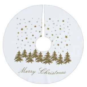 Sparkly gouden Kerstboom, maan, sterren Kerstmis Kerstboom Rok