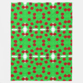 Sparkly granaatappelboom Tu B'Shvat Shavuot Fleece Deken (Voorkant)