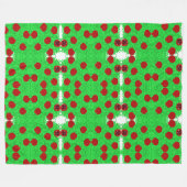 Sparkly granaatappelboom Tu B'Shvat Shavuot Fleece Deken (Voorkant (Horizontaal))