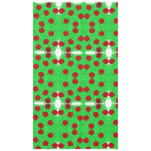 Sparkly granaatappelboom Tu B'Shvat Shavuot Tafelkleed (Voorkant)