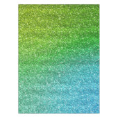 Sparkly Green & Blue Gradient Glitter Tafelkleed (Voorkant)