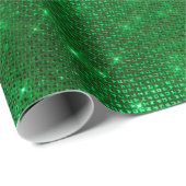 Sparkly Green Folie Cadeaupapier (Rol Hoek)