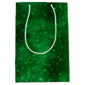 Sparkly Green Folie Medium Cadeauzakje (Voorkant)