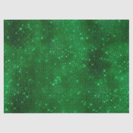 Sparkly Green Folie Tissuepapier (Voorkant)