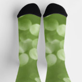 Sparkly Greenery lichtgroene bokeh Abstract Sokken (Top)