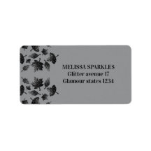 Sparkly grijs zilverblad herfst najaarpatroon