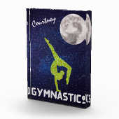 Sparkly Gymnast in Space door de maan Fotoblokken (Rechts)