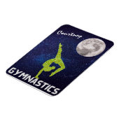 Sparkly Gymnast in Space door de maan Magneet (Linkerzijde)