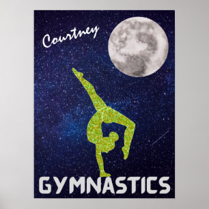 Sparkly Gymnast in Space door het Poster van de ma