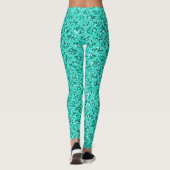 Sparkly Halloween Costume Mermaid Scales Patroon Leggings (Achterkant)