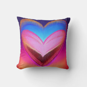 Sparkly Heart Pillow Kussen