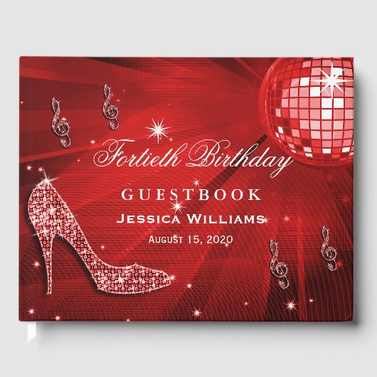 Sparkly Heels, Muziek, Disco Ball Party Gastenboek (Voorkant)