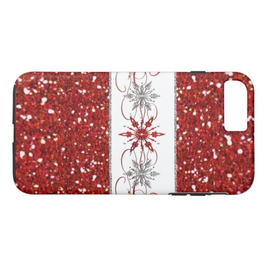 Sparkly Holiday iPhone 7 Plus Hoesje (Achterkant (Horizontaal))