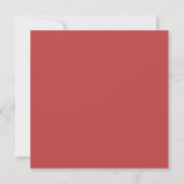 Sparkly Holiday Tree Invite, donkerrood Kaart (Achterkant)