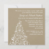 Sparkly Holiday Tree Invite, latte Kaart (Voorkant)