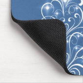 Sparkly Holiday Tree Mousepad, blauw Muismat (Hoek)