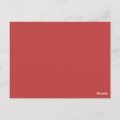 Sparkly Holiday Tree Table Briefkaart, rood Briefkaart (Achterkant)