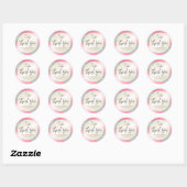 Sparkly Holographic Glitter Bedankt Aankoop Ronde Sticker (Vel)