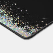 Sparkly Holographic Gold Glitter Monogram Black Bureaumat (Hoek)