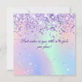 Sparkly Holographic New Home Housewarming Kaart (Achterkant)