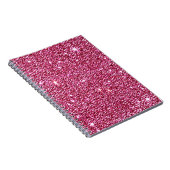 Sparkly Hot Pink Glitter-laptop Notitieboek (Rechterzijde)