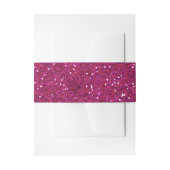 Sparkly Hot Pink & Silver Glitter Uitnodigingen Wikkel (Voorkant Voorbeeld)