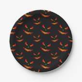 Sparkly Jack O'Lantern face Halloween patroon Papieren Bordje (Voorkant)