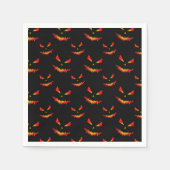 Sparkly Jack O'Lantern face Halloween patroon Servet (Voorkant)