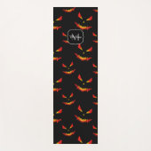 Sparkly Jack O'Lantern Halloween model Monogram Yogamat (Voorkant)