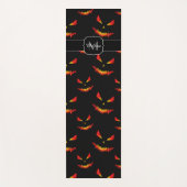 Sparkly Jack O'Lantern Halloween model Monogram Yogamat (Voorkant)