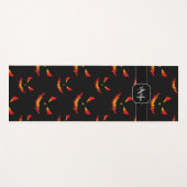 Sparkly Jack O'Lantern Halloween model Monogram Yogamat (Voorkant (horizontaal))