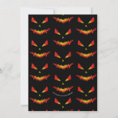 Sparkly Jack O'Lantern Halloween patroon zwart Kaart (Achterkant)