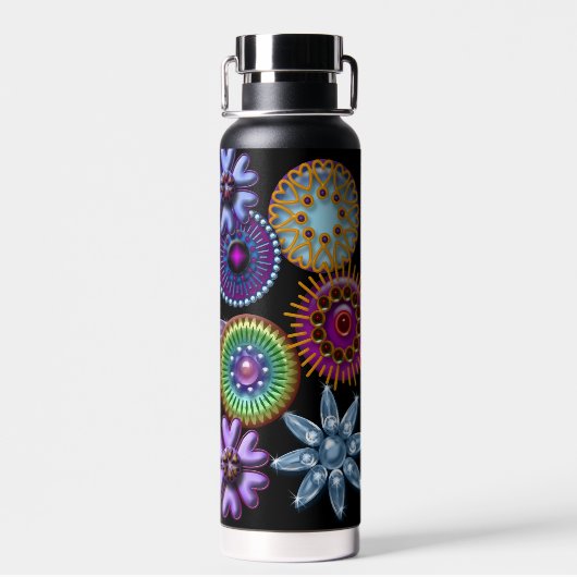 Sparkly Jeweled Brooches  Style Waterfles (Achterkant)