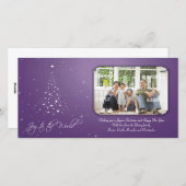 Sparkly Joy-fotokaart Feestdagenkaart (Voorkant / Achterkant)